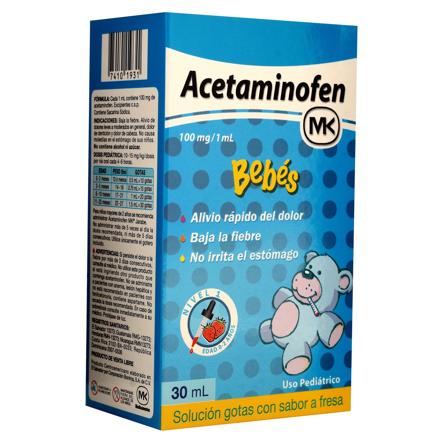 Acetaminofen MK Bebes Gotas Pedias
