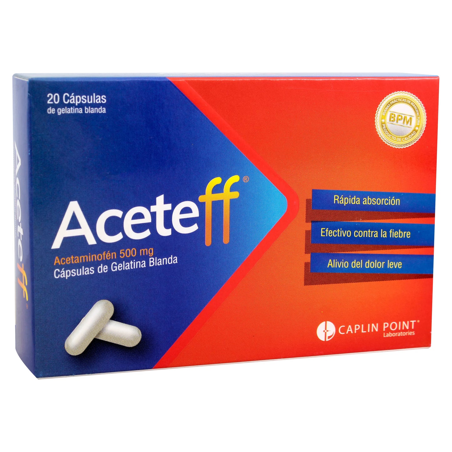 Aceteff 500 MG Gel Blanda