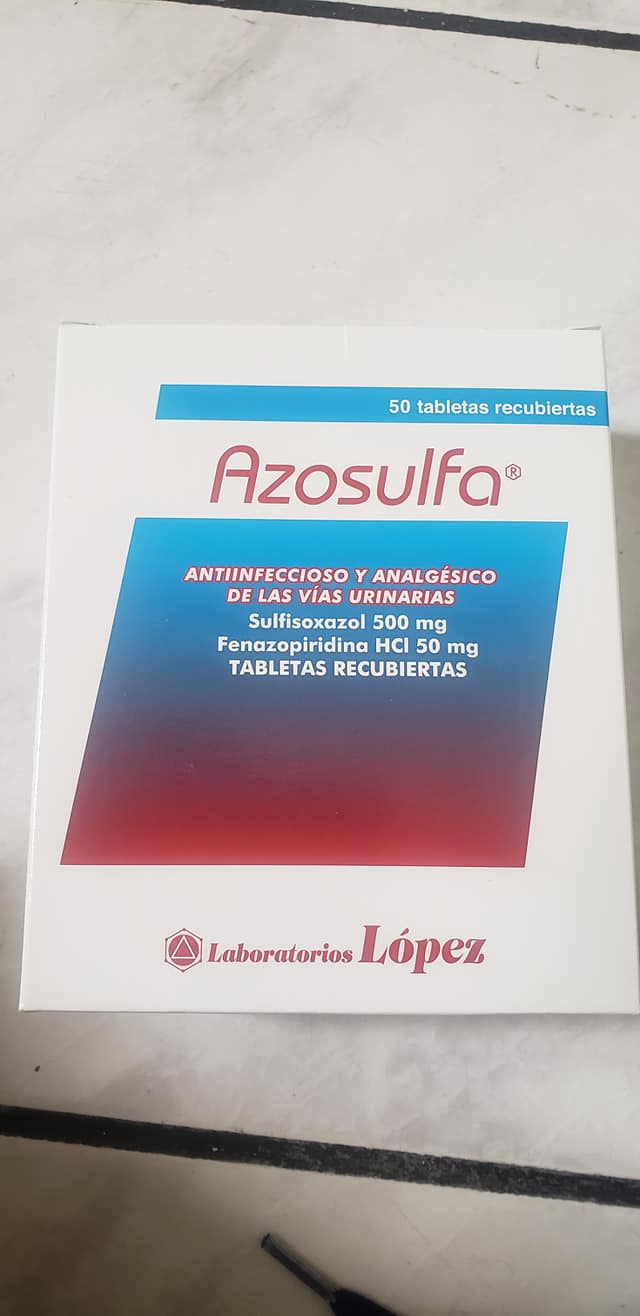 Azosulfa Antiinfeccioso Y Analgesico Blister