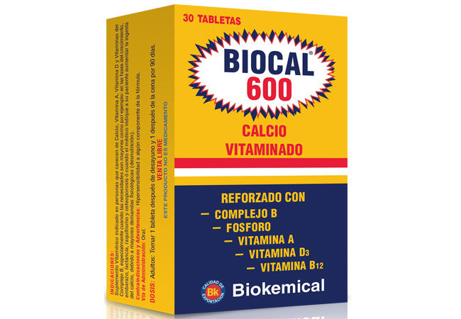 Biocal 600 Calcio Vitaminado